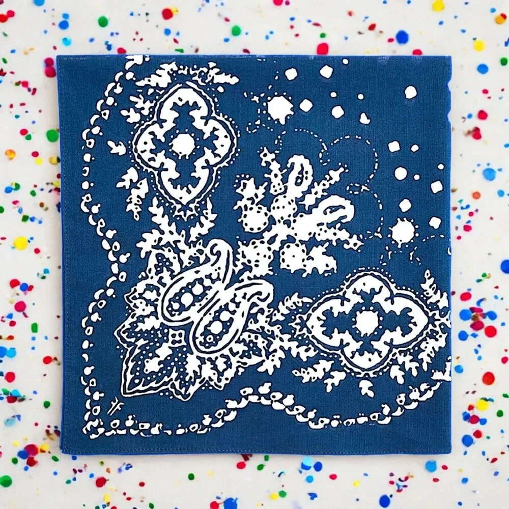 Frye bandana blue